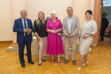 Presentation of the national "Dede Gorgud" prize to the artist Margarita Kerimova-Sokolova