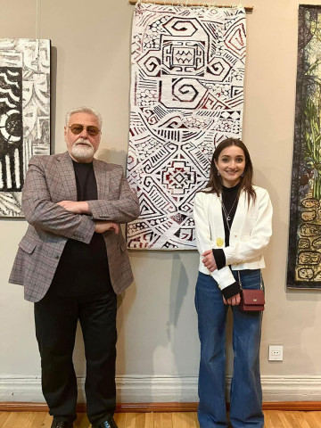 Exhibition of works by teachers and students of the ADMIU art department "Colors of a Hundred Years". Drawing. Graphic arts. Sculpture. Carpet. Tapestry. Clothing design