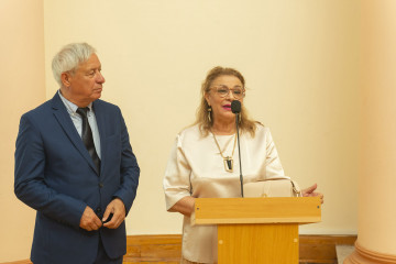 Presentation of the national "Dede Gorgud" prize to the artist Margarita Kerimova-Sokolova