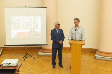 Presentation of the national "Dede Gorgud" prize to the artist Margarita Kerimova-Sokolova