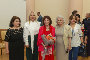 Presentation of the national "Dede Gorgud" prize to the artist Margarita Kerimova-Sokolova