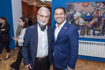 Solo exhibition of the well-known artist Abulfaz Farajoglu (Jabbarov) called "RUNNING POINT"