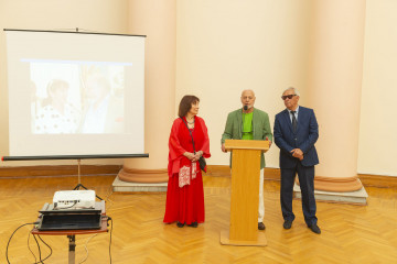 Presentation of the national "Dede Gorgud" prize to the artist Margarita Kerimova-Sokolova