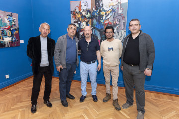 Solo exhibition of the well-known artist Abulfaz Farajoglu (Jabbarov) called "RUNNING POINT"