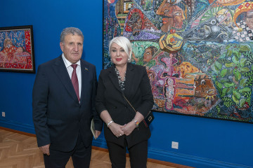 «On the trail of ancestors» solo exhibition by the Honored Artist of Azerbaijan Ulviyya Hamzayeva