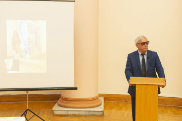 Presentation of the national "Dede Gorgud" prize to the artist Margarita Kerimova-Sokolova