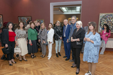 «On the trail of ancestors» solo exhibition by the Honored Artist of Azerbaijan Ulviyya Hamzayeva