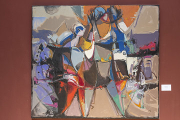 Solo exhibition of the well-known artist Abulfaz Farajoglu (Jabbarov) called "RUNNING POINT"