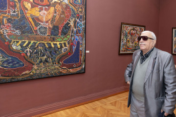 «On the trail of ancestors» solo exhibition by the Honored Artist of Azerbaijan Ulviyya Hamzayeva