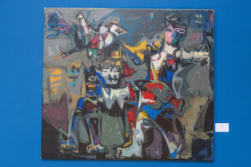 Solo exhibition of the well-known artist Abulfaz Farajoglu (Jabbarov) called "RUNNING POINT"