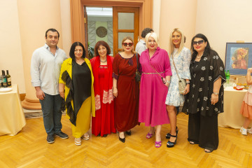 Presentation of the national "Dede Gorgud" prize to the artist Margarita Kerimova-Sokolova