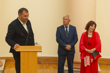 Presentation of the national "Dede Gorgud" prize to the artist Margarita Kerimova-Sokolova