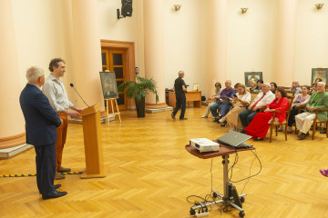 Presentation of the national "Dede Gorgud" prize to the artist Margarita Kerimova-Sokolova