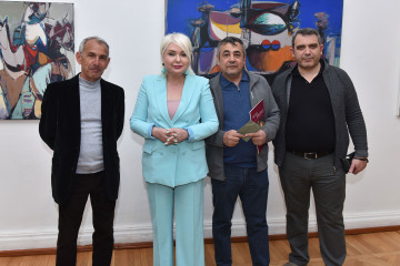 Solo exhibition of the well-known artist Abulfaz Farajoglu (Jabbarov) called "RUNNING POINT"