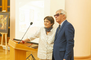 Presentation of the national "Dede Gorgud" prize to the artist Margarita Kerimova-Sokolova