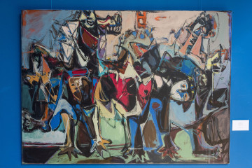 Solo exhibition of the well-known artist Abulfaz Farajoglu (Jabbarov) called "RUNNING POINT"