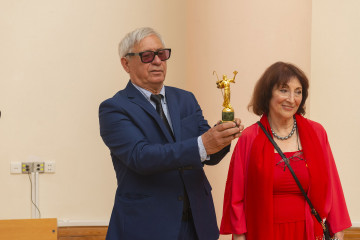 Presentation of the national "Dede Gorgud" prize to the artist Margarita Kerimova-Sokolova