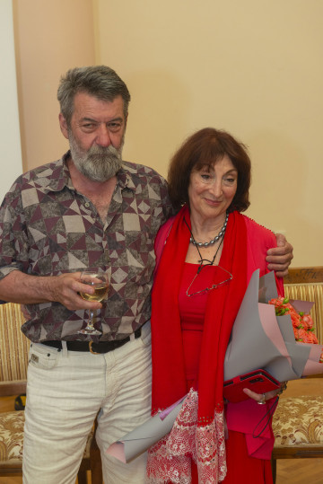 Presentation of the national "Dede Gorgud" prize to the artist Margarita Kerimova-Sokolova