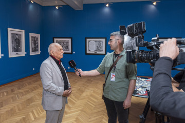 "Graphics". "Arif Huseynov 80”. Solo and anniversary exhibition from the series of “Jubilee exhibitions” by people's Artist of Azerbaijan Arif Huseynov