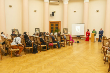 Presentation of the national "Dede Gorgud" prize to the artist Margarita Kerimova-Sokolova