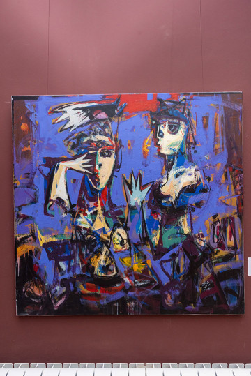 Solo exhibition of the well-known artist Abulfaz Farajoglu (Jabbarov) called "RUNNING POINT"