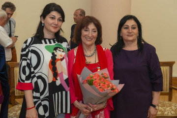 Presentation of the national "Dede Gorgud" prize to the artist Margarita Kerimova-Sokolova