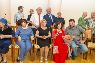 Presentation of the national "Dede Gorgud" prize to the artist Margarita Kerimova-Sokolova