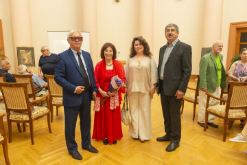 Presentation of the national "Dede Gorgud" prize to the artist Margarita Kerimova-Sokolova