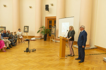 Presentation of the national "Dede Gorgud" prize to the artist Margarita Kerimova-Sokolova